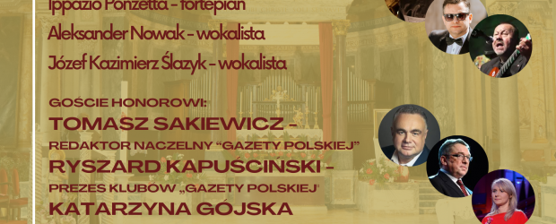 RZYM | Zaproszenie na Międzynarodowy Koncert na otwarcie Klubu Gazety Polskiej w Rzymie | 28.09 godz. 19:00