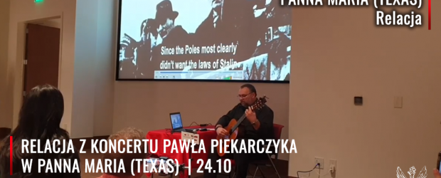 RELACJA WIDEO | PANNA MARIA (TEXAS) Spotkanie i koncert Pawła Piekarczyka 24 października