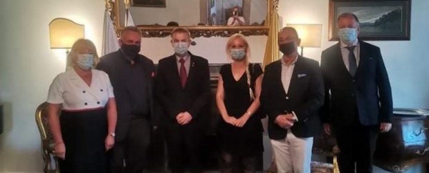 RZYM | Inauguracja Klubu „GP” w Rzymie. Polska delegacja po spotkaniu z ambasadorem RP w Watykanie