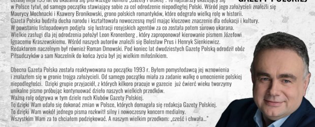 195 lat „Gazety Polskiej” | Redaktor Tomasz Sakiewicz