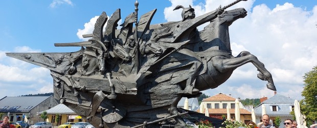 NOWY SĄCZ IM. J. OLSZEWSKIEGO | Powitaliśmy pomnik króla Jana III Sobieskiego na Sądecczyźnie