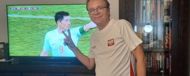 SUWAŁKI | Patriotyczny doping w meczu Polska – Arabia Saudyjska