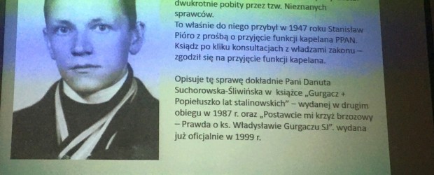NOWY SĄCZ im. W. Gurgacza SJ | Wykład o Stanisławie Pióro –  dowódcy Polskiej Podziemnej Armii Niepodległościowców