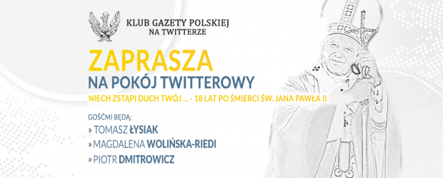 NA TWITTERZE | ZAPROSZENIE – 2.04 na pokój TT „Niech zstąpi Duch Twój …”