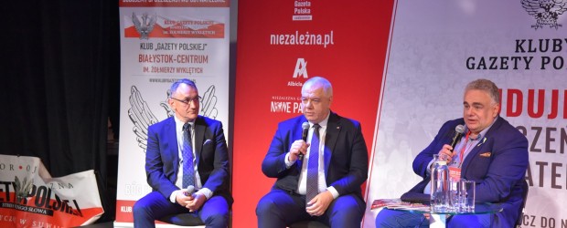 Wicepremier Jacek Sasin na Forum Klubów „GP” Woj. Podlaskiego