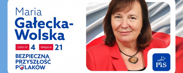 WYBORY 2023 | MARIA GAŁECKA-WOLSKA – Okręg nr 20 | Klub „GP” Milanówek