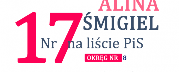 WYBORY 2023| ALINA ŚMIGIEL – Okręg nr 8 | Klub „GP” Szprotawa