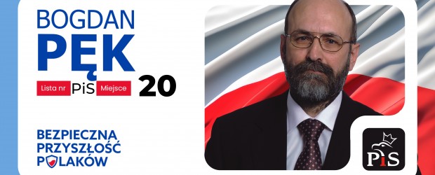 WYBORY 2023| BOGDAN PĘK – Okręg nr 14 | Klub „GP” NOWY SĄCZ im. J. Olszewskiego