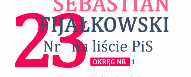 WYBORY 2023| SEBASTIAN FIJAŁKOWSKI – Okręg nr 1 | Klub „GP” Bolesławiec