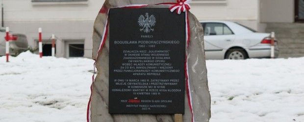 OPOLE |  Uroczystości upamiętniające śp. Bogusława Podboroczyńskiego