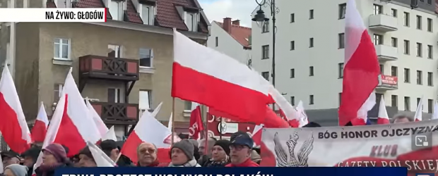 [WIDEO] GŁOGÓW | Protest Wolnych Polaków