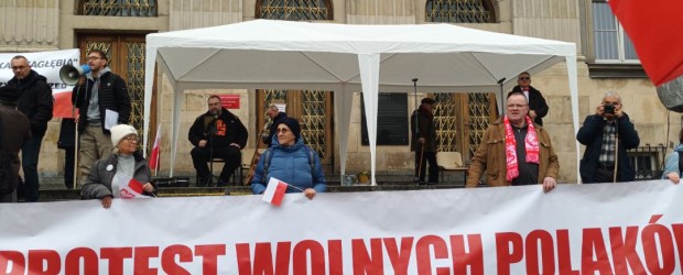 GLIWICE | „Protest Wolnych Polaków” w Katowicach