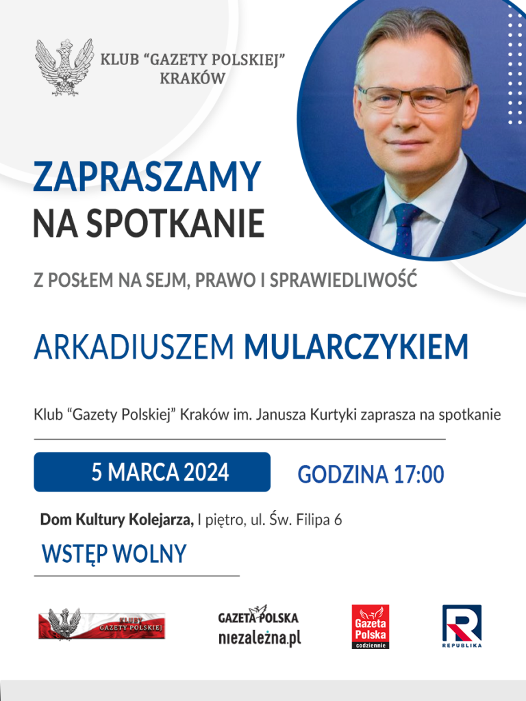 2024.03.05 Kraków Arkadiusz Mularczyk_