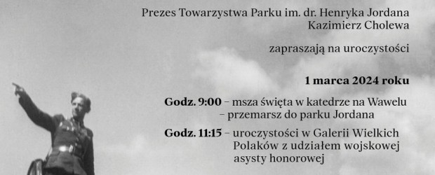 KRAKÓW | ZAPROSZENIE 1.03 – Uroczystości z okazji Narodowego Dnia Pamięci Żołnierzy Wyklętych