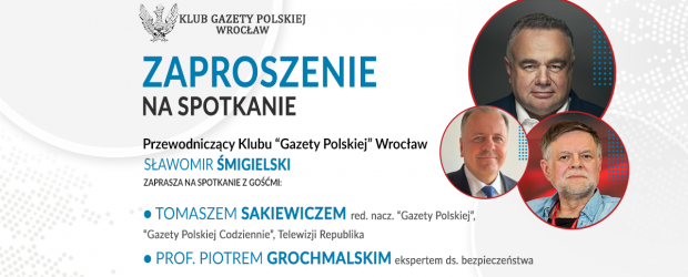 WROCŁAW | ZAPROSZENIE 22.03 – Spotkanie z prof. Piotrem Grochmalskim