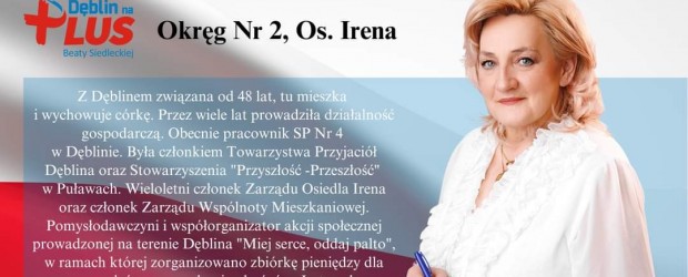 DĘBLIN | Wybory samorządowe 2024 – Izabela Mądra