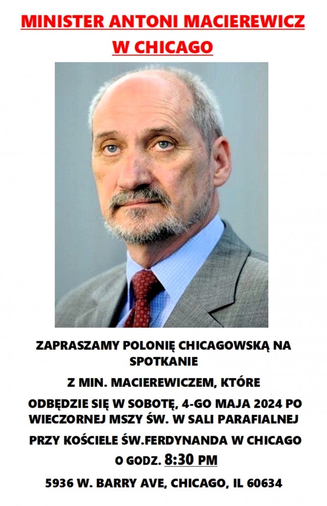 A Macierewicz w Chicago 11X17-1