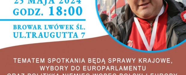 LUBOMIERZ| ZAPROSZENIE 25.05 – Spotkanie z Jackiem Wroną