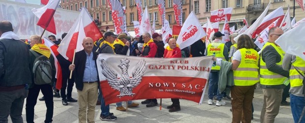 Nowy Sącz im. Jana Olszewskiego | Protest w Warszawie przeciwko Zielonemu Terrorowi