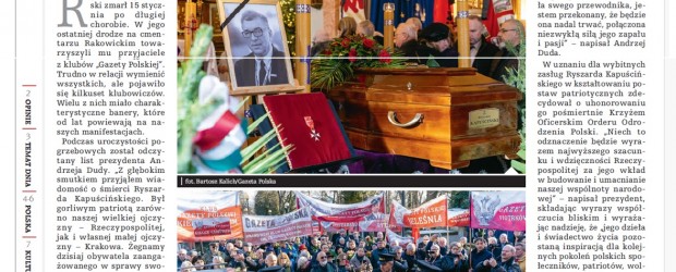 Pożegnaliśmy Ryszarda Kapuścińskiego