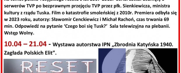 PERTH (AUSTRALIA) | ZAPROSZENIE 10-21.04 – Pamięci Ofiar Katynia i Katastrofy Smoleńskiej