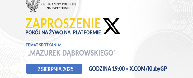 TWITTER/X | ZAPROSZENIE 2.08 – Pokój na żywo na platformie X