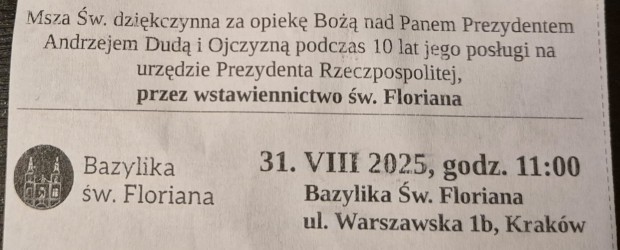 OŚWIĘCIM | Msza Św. dziękczynna