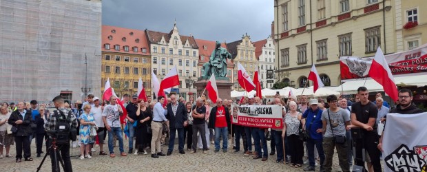 WROCŁAW | Demonstracja  STOP GERMANIZACJI WROCŁAWIA