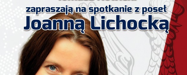 RAWA MAZOWIECKA | ZAPROSZENIE 23.11 – Spotkanie otwarte z poseł Joanną Lichocką