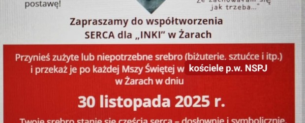 ŻARY | ZAPROSZENIE 30.11 –  Serce dla Inki – upamiętnienie Danuty Siedzikówny