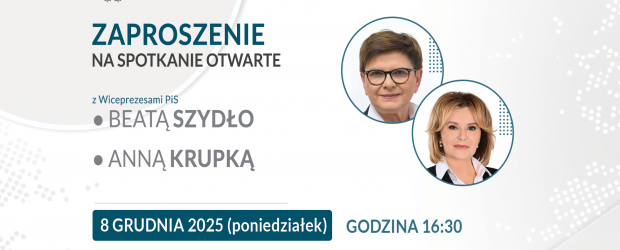 BUSKO-ZDRÓJ | ZAPROSZENIE 8.12 – Spotkanie z B. Szyło, A. Krupką