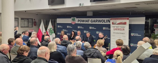 GARWOLIN | Spotkanie z T. Sakiewiczem i P. Piekarczykiem zgromadziło licznych mieszkańców powiatu