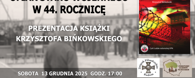 RADOM | ZAPROSZENIE 13.12 – Wspomnienie ofiar stanu wojennego