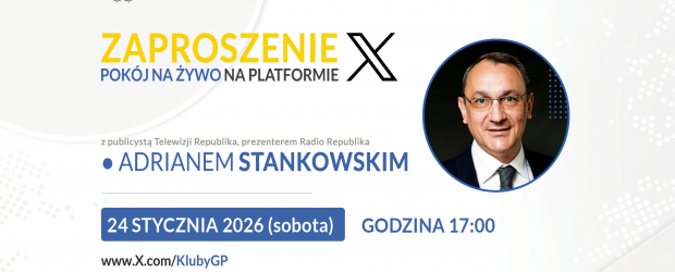 TWITTER/X | ZAPROSZENIE 24.01 – Spotkanie z Adrianem Stankowskim