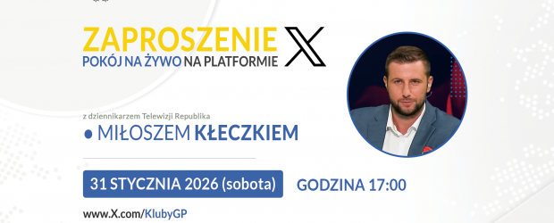 TWITTER/X – Pokój na żywo z Miłoszem Kłeczkiem