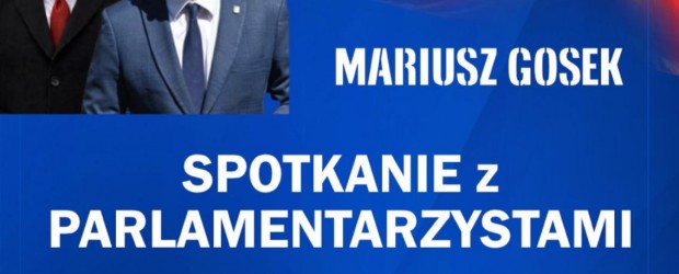 KOSZALIN | ZAPROSZENIE 25.01 – Spotkanie z parlamentarzystami: Dariusz Matecki, Mariusz Gosek