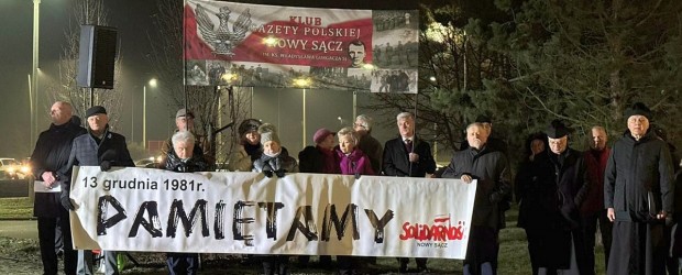 Nowy Sącz im. ks. Władysława Gurgacza SJ |  Oddaliśmy cześć Ofiarom Stanu Wojennego