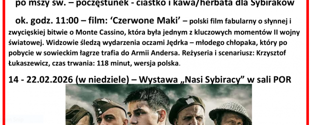 PERTH (AUSTRALIA) | ZAPROSZENIE 22.02 – Obchody 76. rocznicy przybycia Sybiraków do Perth z obozów w Afryce i 86. rocznicy wywózek na Sybir