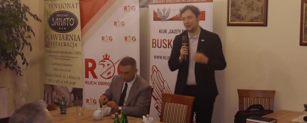 BUSKO-ZDRÓJ | Spotkanie z Robertem Bąkiewiczem i dr. Oskarem Kidą