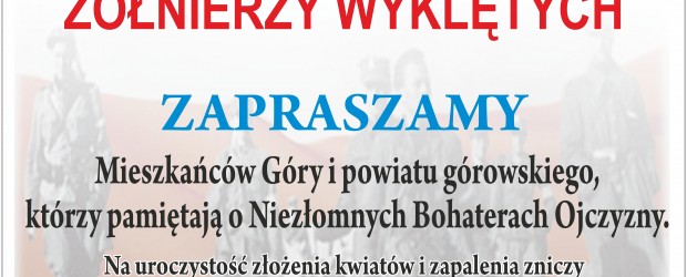 GÓRA ŚLĄSKA | ZAPROSZENIE 01.03 – Narodowy Dzień Pamięci Żołnierzy Wyklętych