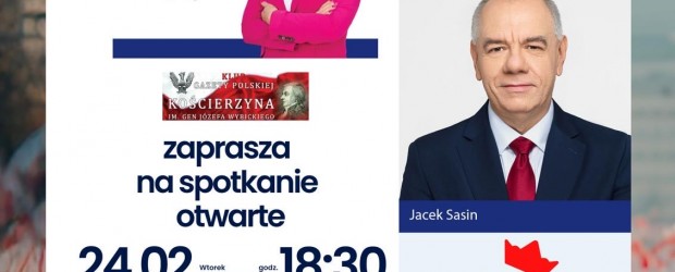 KOŚCIERZYNA | ZAPROSZENIE 24.02 – Spotkanie z Mariuszem Błaszczakiem i Jackiem Sasinem