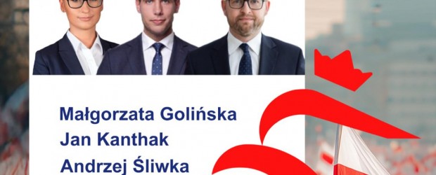 KOSZALIN | ZAPROSZENIE 18.04 – Spotkanie z Małgorzatą Golińską, Janem Kanthak i Andrzejem Śliwką