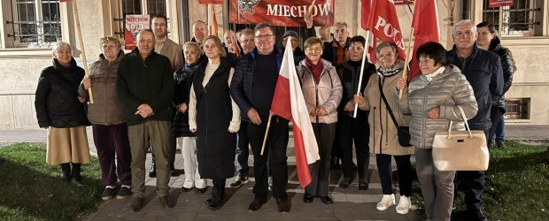MIECHÓW |  Spontaniczny protest w obronie Adama Borowskiego