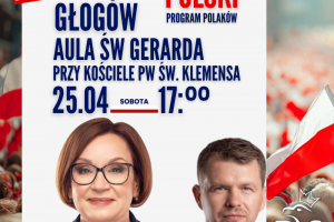 GŁOGÓW | ZAPROSZENIE 25.04 – Spotkanie z posłanką do Parlamentu Europejskiego Anną Zalewską