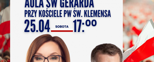 GŁOGÓW | ZAPROSZENIE 25.04 – Spotkanie z posłanką do Parlamentu Europejskiego Anną Zalewską