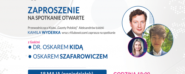 ALEKSANDRÓW ŁÓDZKI | ZAPROSZENIE 18.05 – Spotkanie z Oskarem Szafarowiczem i Oskarem Kidą 