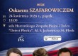 PŁOCK | ZAPROSZENIE 24.04 – Spotkanie z Oskarem Kidą i Oskarem Szafarowiczem