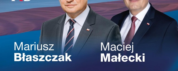 SOCHACZEW | ZAPROSZENIE 13.04 – Spotkanie z posłami Mariuszem Błaszczakiem i Maciejem Małeckim w Brochowie
