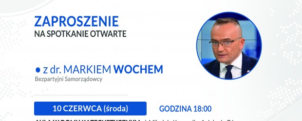 JELENIA GÓRA | ZAPROSZENIE 10.06 – Spotkanie z dr. Markiem Wochem