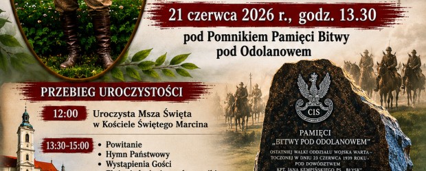 ODOLANÓW | ZAPROSZENIE 21.06 – 80. rocznica śmierci Jana Kempińskiego